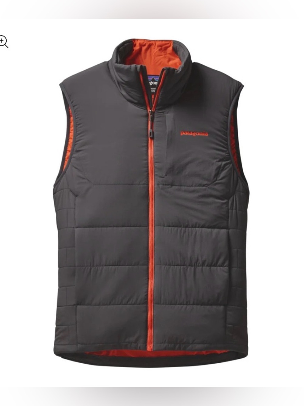 Patagonia Nano-Air Vest, Grey/Orange, Men’s Small